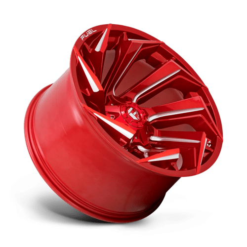 Fuel Offroad D754 REACTION Candy Red Milled 22x12 -44 8x180mm 124.2mm - Wheelwiz