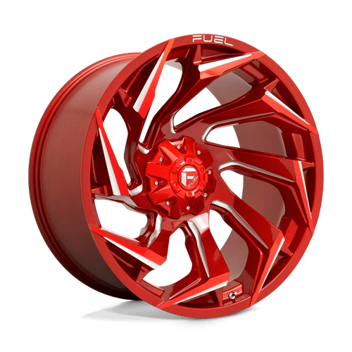 Fuel Offroad D754 REACTION Candy Red Milled 24x12 -44 5x127|5x139.7mm 87.1mm - Wheelwiz