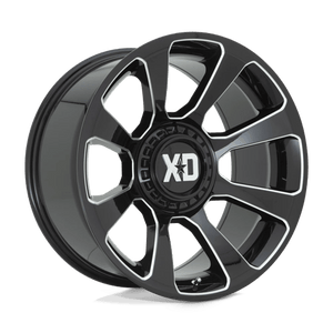 XD Series XD854 REACTOR Gloss Black Milled 20x10 -18 5x127|5x139.7mm 78.1mm - Wheelwiz