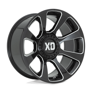XD Series XD854 REACTOR Gloss Black Milled 20x9 0 5x139.7|5x150mm 110.1mm - Wheelwiz