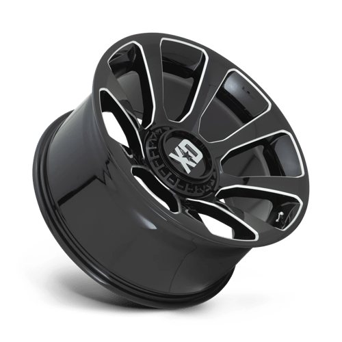 XD Series XD854 REACTOR Gloss Black Milled 20x9 +18 6x135|6x139.7mm 106.1mm - Wheelwiz