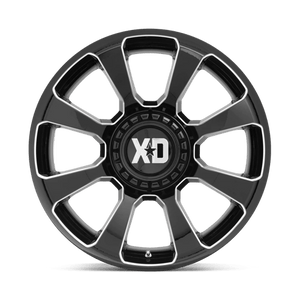 XD Series XD854 REACTOR Gloss Black Milled 20x9 +18 5x139.7|5x150mm 110.1mm - Wheelwiz