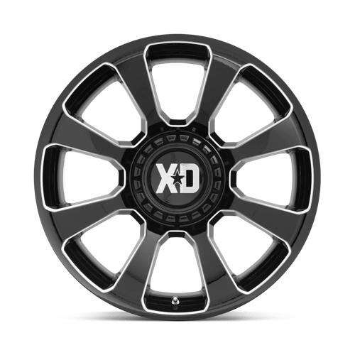 XD Series XD854 REACTOR Gloss Black Milled 20x10 -18 5x127|5x139.7mm 78.1mm - Wheelwiz