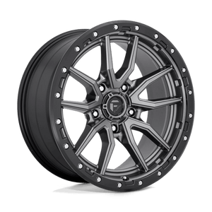 Fuel Offroad D680 REBEL Matte Gunmetal Black Bead Ring 20x9 +1 5x139.7mm 78.1mm - Wheelwiz