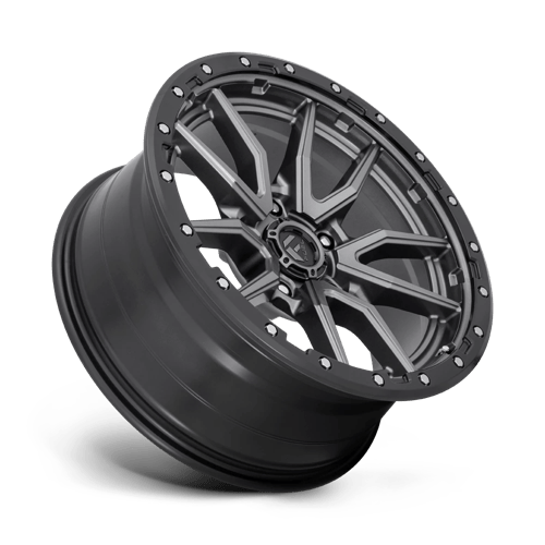Fuel Offroad D680 REBEL Matte Gunmetal Black Bead Ring 20x9 +1 5x139.7mm 78.1mm - Wheelwiz