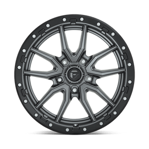 Fuel Offroad D680 REBEL Matte Gunmetal Black Bead Ring 20x9 +1 5x139.7mm 78.1mm - Wheelwiz