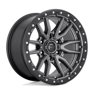Fuel Offroad D680 REBEL Matte Gunmetal Black Bead Ring 20x9 +1 6x139.7mm 106.1mm - Wheelwiz
