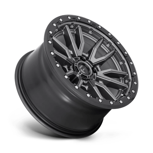 Fuel Offroad D680 REBEL Matte Gunmetal Black Bead Ring 22x9 +20 6x139.7mm 78.1mm