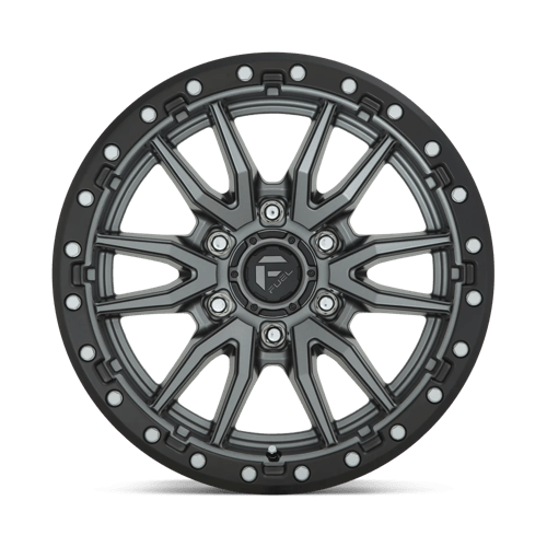Fuel Offroad D680 REBEL Matte Gunmetal Black Bead Ring 17x9 +1 5x150mm 110.1mm - Wheelwiz