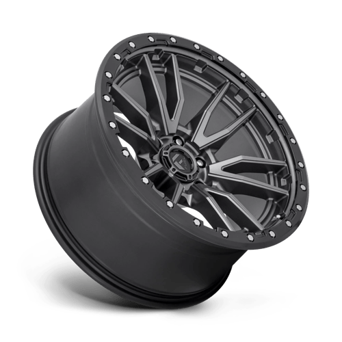 Fuel Offroad D680 REBEL Matte Gunmetal Black Bead Ring 20x10 -18 6x139.7mm 106.1mm - Wheelwiz