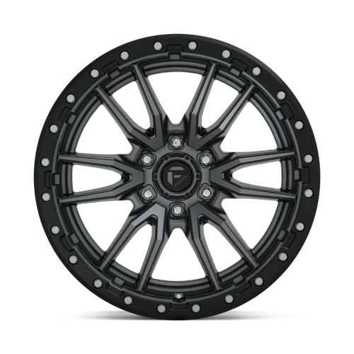 Fuel Offroad D680 REBEL Matte Gunmetal Black Bead Ring 20x10 -18 6x139.7mm 106.1mm - Wheelwiz