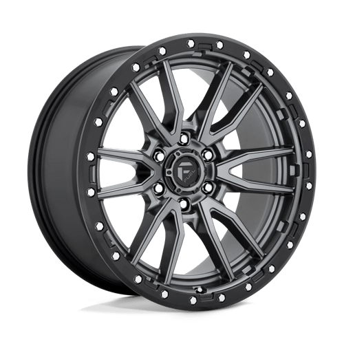 Fuel Offroad D680 REBEL Matte Gunmetal Black Bead Ring 20x9 +20 6x139.7mm 106.1mm - Wheelwiz