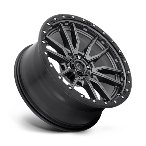 Fuel Offroad D680 REBEL Matte Gunmetal Black Bead Ring 20x9 +20 6x139.7mm 106.1mm - Wheelwiz