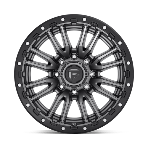Fuel Offroad D680 REBEL Matte Gunmetal Black Bead Ring 20x10 -18 8x180mm 124.2mm - Wheelwiz