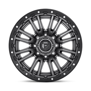 Fuel Offroad D680 REBEL Matte Gunmetal Black Bead Ring 20x10 -18 8x180mm 124.2mm - Wheelwiz