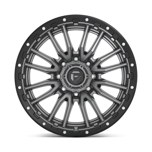 Fuel Offroad D680 REBEL Matte Gunmetal Black Bead Ring 22x10 -18 8x165.1mm 125.1mm - Wheelwiz