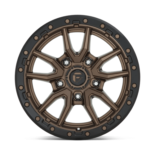 Fuel Offroad D681 REBEL Matte Bronze Black Bead Ring 17x9 -12 5x114.3mm 72.6mm - Wheelwiz