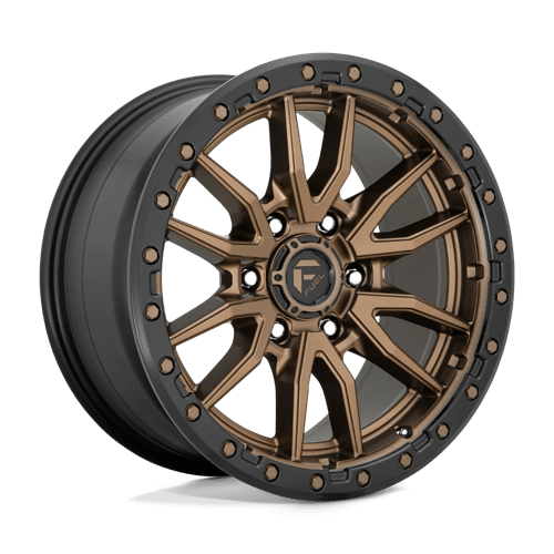 Fuel Offroad D681 REBEL Matte Bronze Black Bead Ring 18x9 +1 6x139.7mm 106.1mm - Wheelwiz