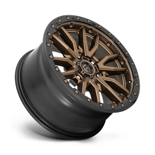 Fuel Offroad D681 REBEL Matte Bronze Black Bead Ring 17x9 +1 6x114.3mm 66.1mm - Wheelwiz