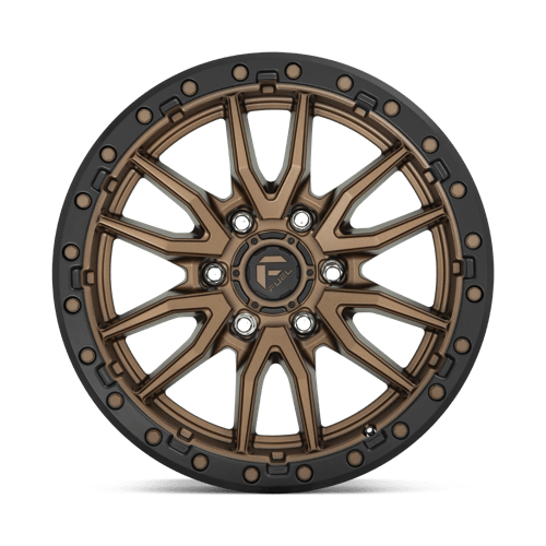 Fuel Offroad D681 REBEL Matte Bronze Black Bead Ring 20x9 +1 6x139.7mm 106.1mm - Wheelwiz