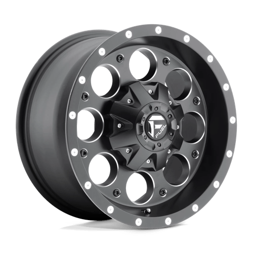 Fuel Offroad D525 REVOLVER Matte Black Milled 16x8 +1 6x139.7mm 108mm - Wheelwiz