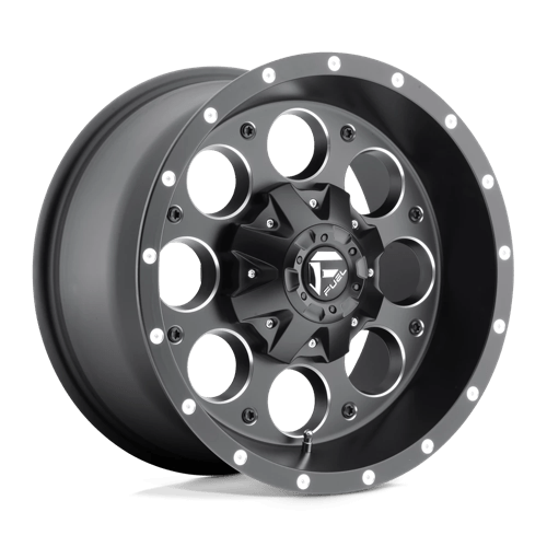 Fuel Offroad D525 REVOLVER Matte Black Milled 17x9 -12 6x135|6x139.7mm 106.1mm - Wheelwiz