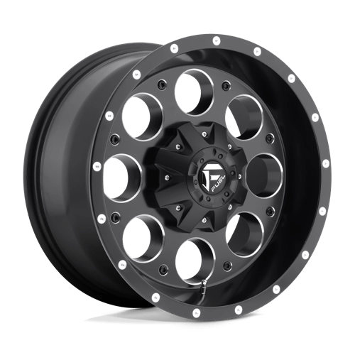 Fuel Offroad D525 REVOLVER Matte Black Milled 16x8 +1 5x114.3|5x127mm 72.6mm - Wheelwiz