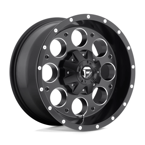 Fuel Offroad D525 REVOLVER Matte Black Milled 15x8 -18 5x114.3|5x120.65mm 72.6mm - Wheelwiz