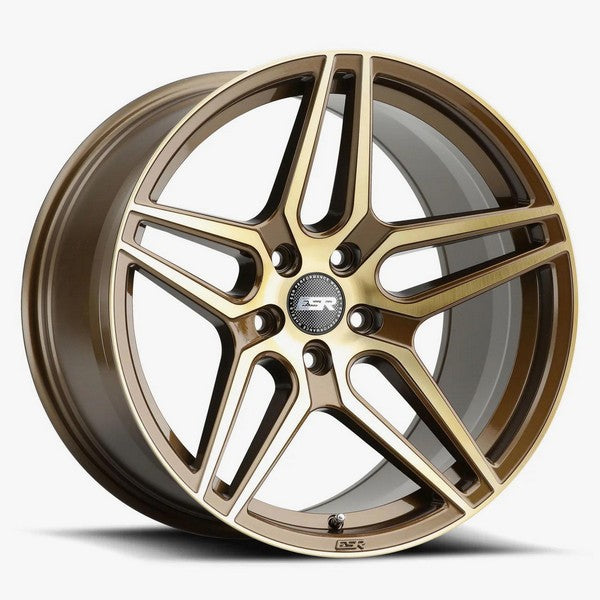 ESR Wheels RF15 Gloss Brushed Bronze 19x9.5 +22 5x120mm 72.6mm - Wheelwiz
