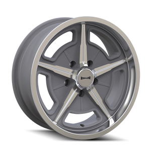 Ridler 605 Matte as-cast machined 18x9.5 0 5x127mm 83.82mm - Wheelwiz