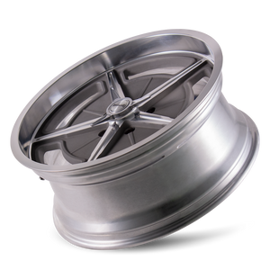 Ridler 605 Matte as-cast machined 17x7 0 5x127mm 83.82mm - WheelWiz