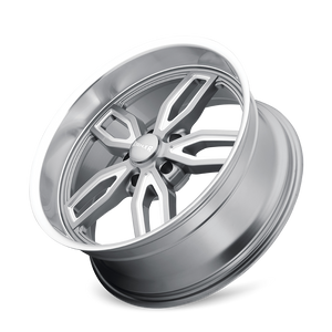 Ridler 608 Gloss grey milled 20x10 0 5x127mm 78.3mm - Wheelwiz