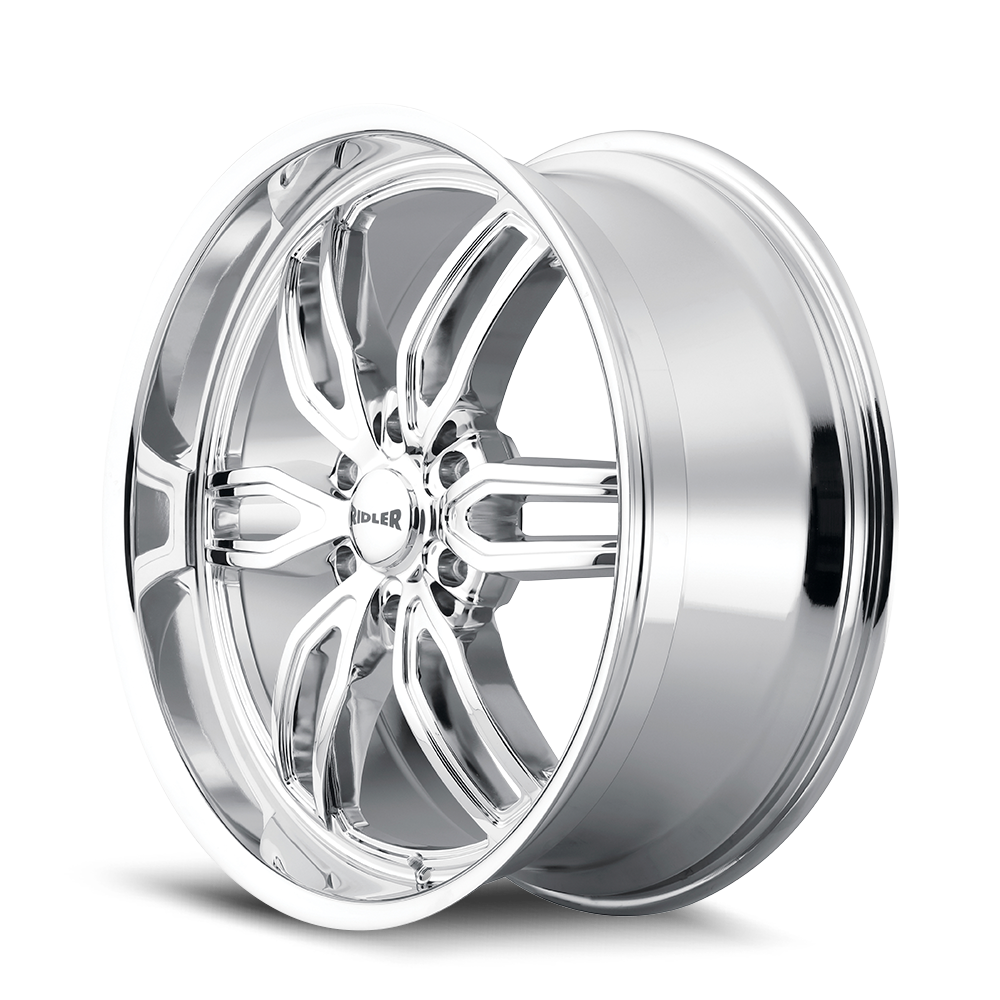 Ridler 609 Chrome 22x9.5 +30 6x135mm 87.1mm