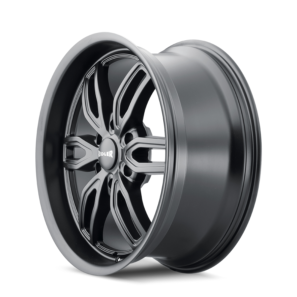 Ridler 609 Matte black 20x9 +18 6x139.7mm 106.1mm - Wheelwiz