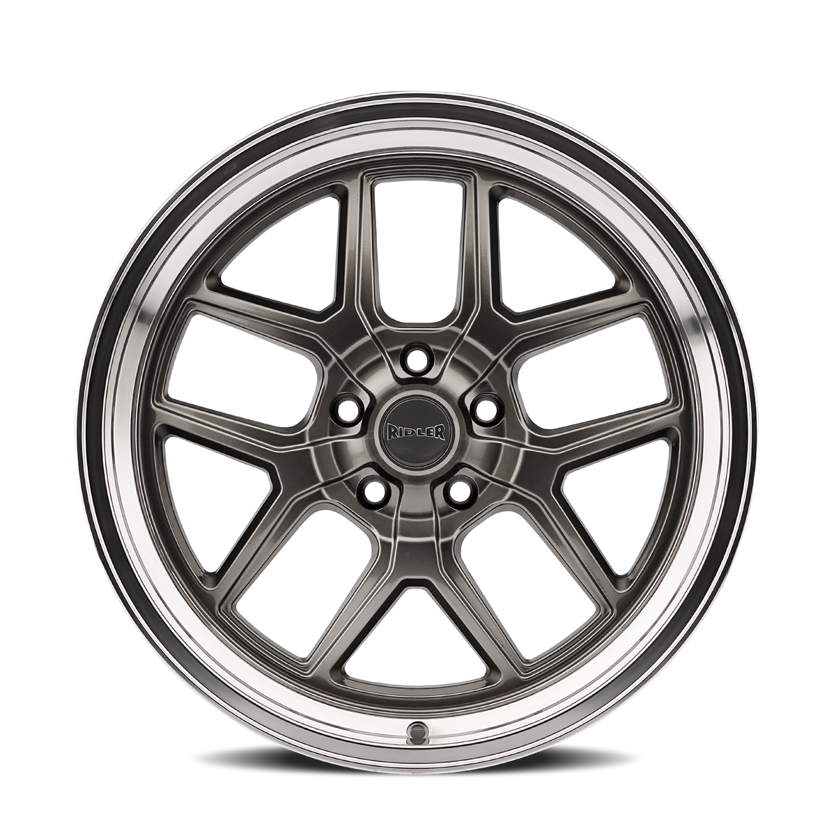 Ridler 610 Gloss grey polished 20x10 0 5x120.65mm 83.82mm