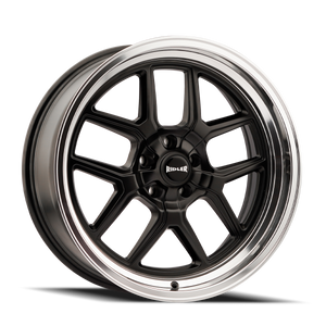 Ridler 610 Matte black polished 17x8 0 5x127mm 83.82mm– Wheelwiz