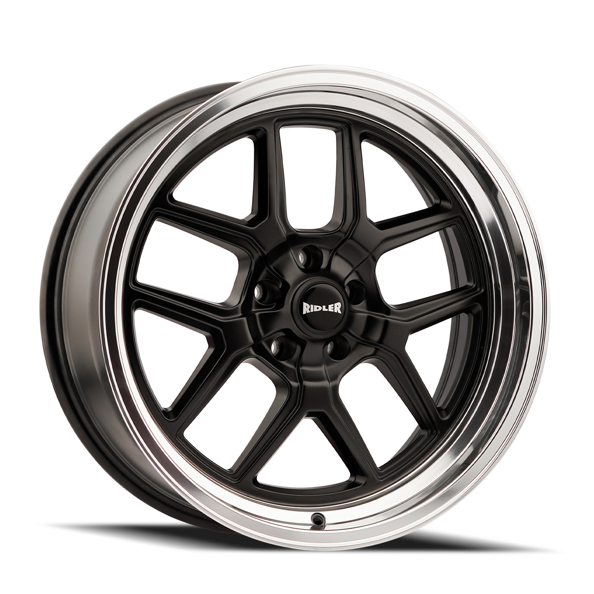 Ridler 610 Matte black polished 20x8.5 0 5x120.65mm 83.82mm - Wheelwiz
