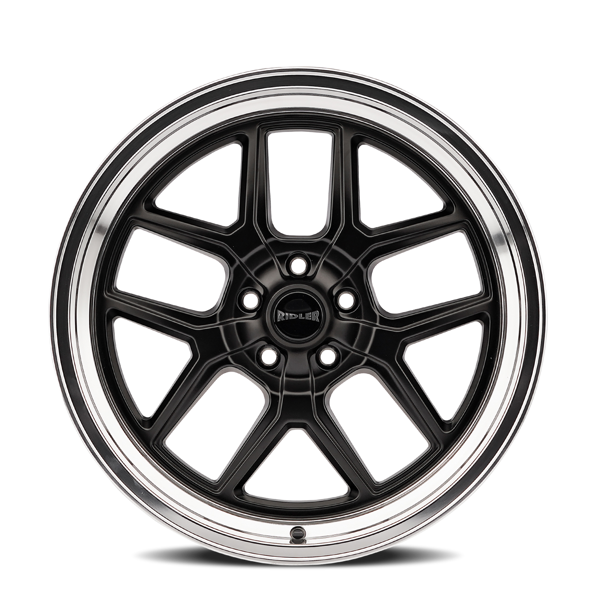 Ridler 610 Matte black polished 20x8.5 0 5x120.65mm 83.82mm - Wheelwiz