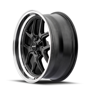 Ridler 610 Matte black polished 17x7 0 5x120.65mm 83.82mm - Wheelwiz