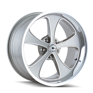 Ridler 645 Gloss grey machined and polish 17x8 0 5x114.3mm 83.82mm - Wheelwiz