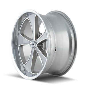 Ridler 645 Gloss grey machined and polish 18x9.5 0 5x114.3mm 83.82mm - Wheelwiz