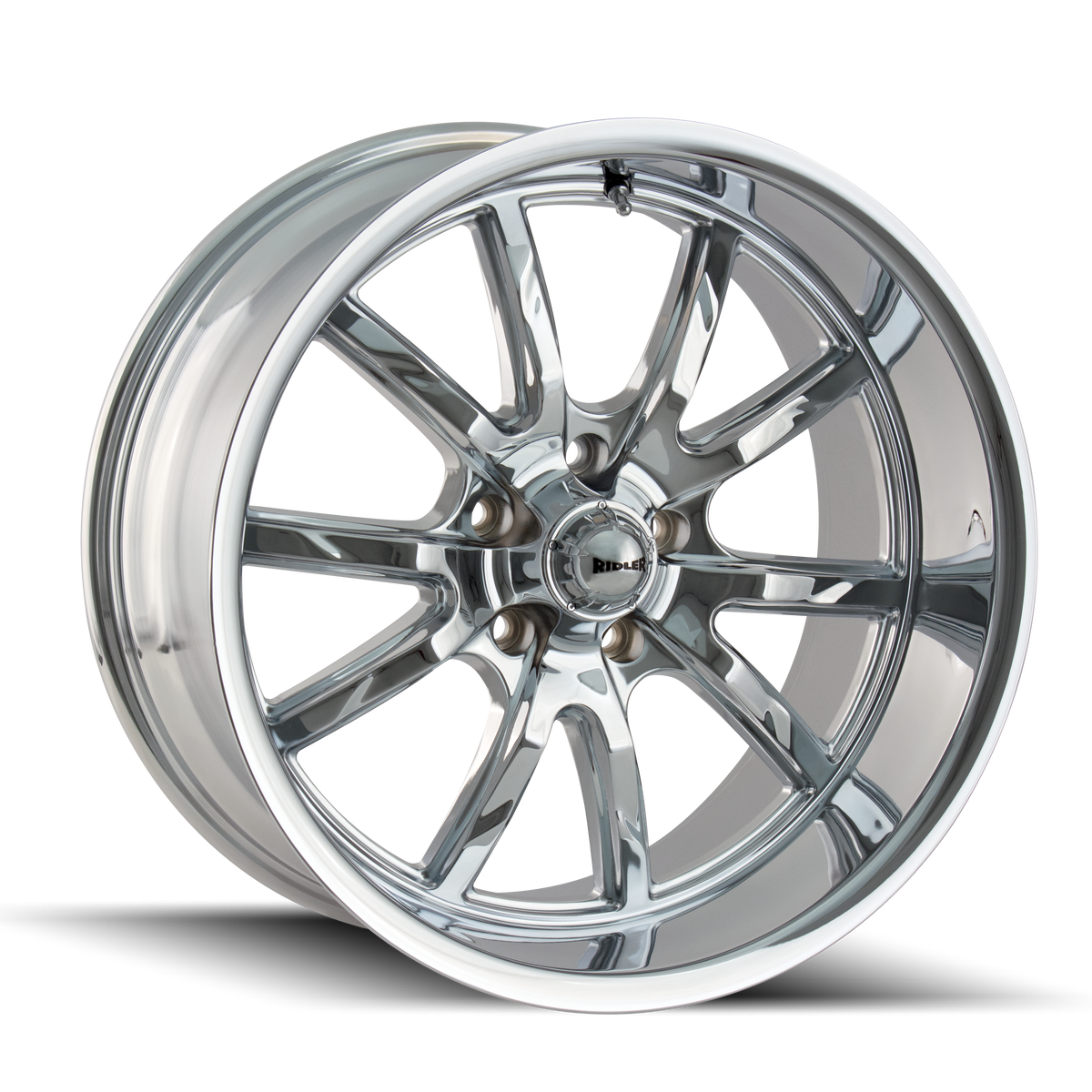 Ridler 650 Chrome 20x8.5 0 5x120.65mm 83.82mm - Wheelwiz