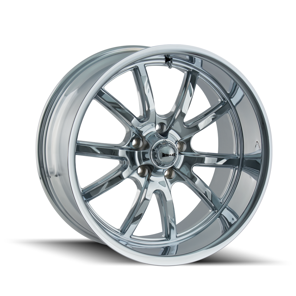 Ridler 650 Chrome 22x9.5 +18 5x114.3mm 70.5mm - WheelWiz