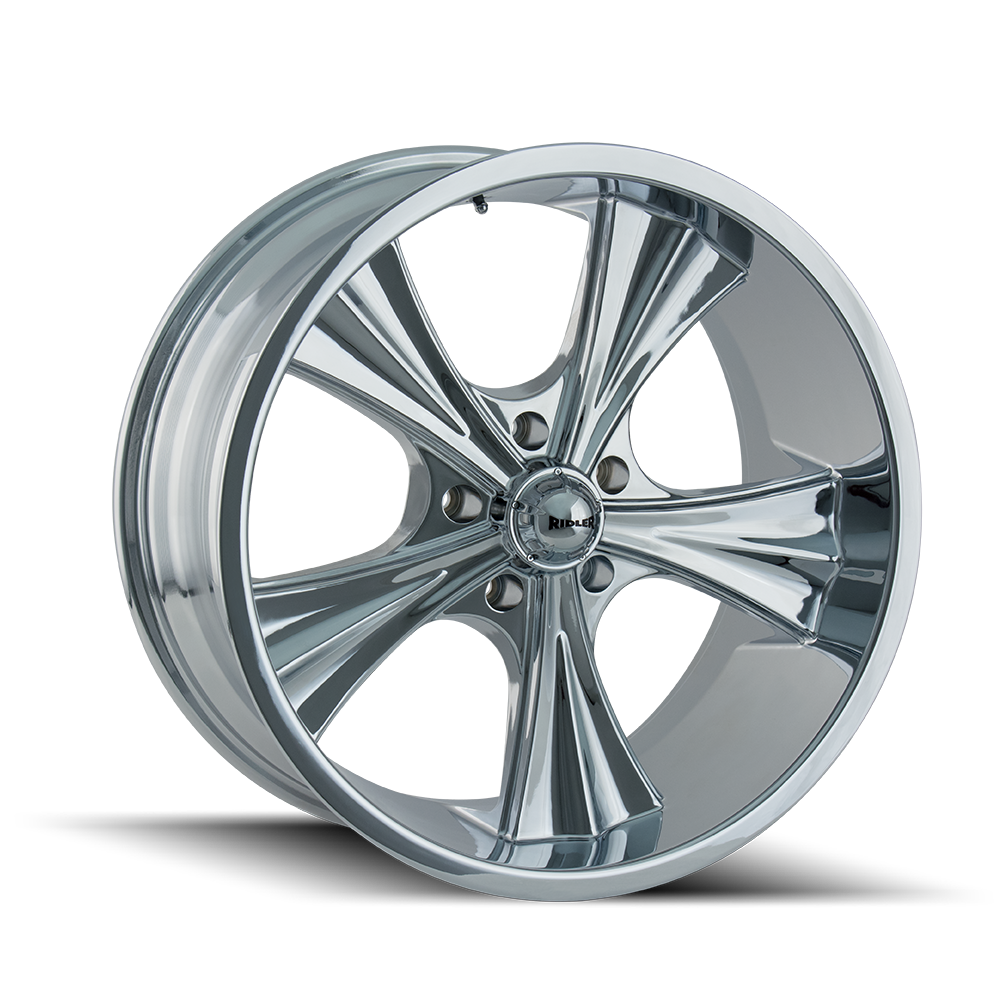 Ridler 651 Chrome 22x9.5 +18 5x115mm 72.62mm - Wheelwiz