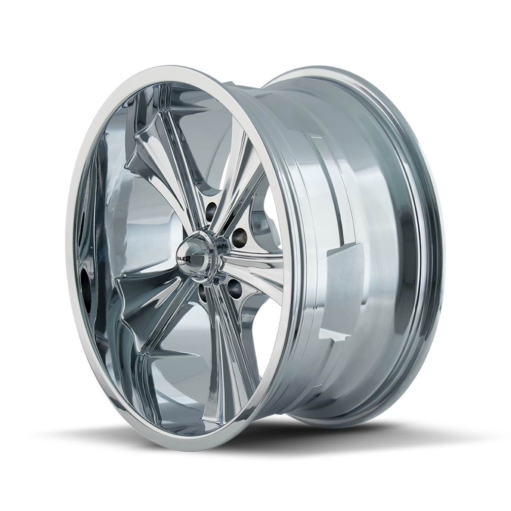 Ridler 651 Chrome 20x8.5 0 5x120.65mm 83.82mm - Wheelwiz