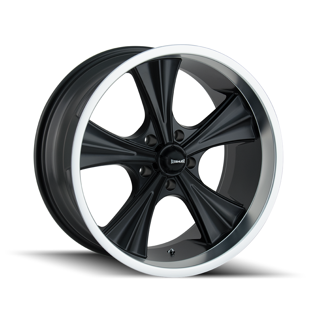 Ridler 651 Matte black machined 20x8.5 0 5x127mm 83.82mm - Wheelwiz