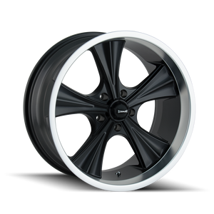 Ridler 651 Matte black machined 18x9.5 0 5x120.65mm 83.82mm - WheelWiz