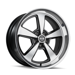 Ridler 652 Gloss black with diamond cut face & lip 18x9.5 0 5x114.3mm 83.82mm