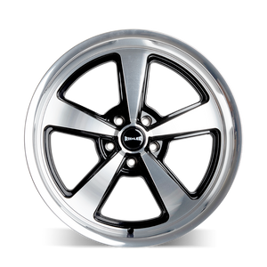 Ridler 652 Gloss black with diamond cut face & lip 17x8 0 5x114.3mm 83.82mm