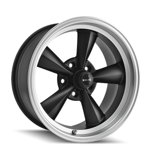 Ridler 675 Matte black machined 17x8 0 5x114.3mm 83.82mm - Wheelwiz